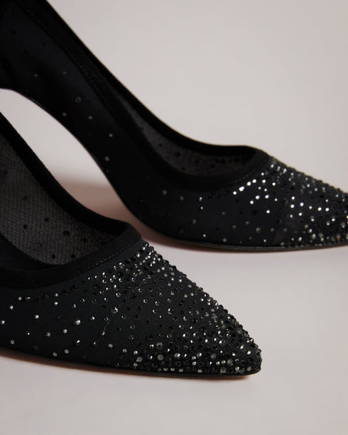 <P>105Mm Diamante Court Shoe</P>